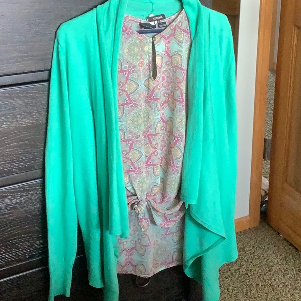 Kerisma Cardigan Tribal Tank Set